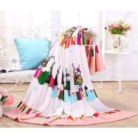 博洋家纺时尚欢乐兔珊瑚绒毯180*200cm