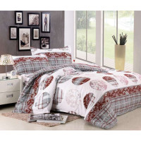 红瑞超柔双人平纹磨毛印花四件套舞曲