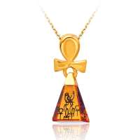 周大福埃及系列定价足金吊坠R9065