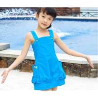 红孩儿REDKIDS女童吊带裙RXF117092(翠水蓝100)