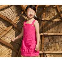 红孩儿REDKIDS女童吊带裙RXF117092(玫红130)