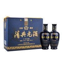 汾酒清典老酒十年陈酿礼盒42度225ml(2瓶装)