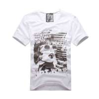 SPORTICA斯波帝卡男士复古海报印花短袖T恤11102108(M)