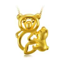 周生生 黄金(足金)母子树熊吊坠 19588p 2.52克