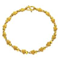 周生生 黄金(足金)心连心手链 17厘米 34566B 7.96克