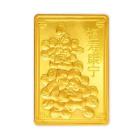 周生生 千足金福寿康宁金牌 78733d 10克