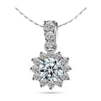 钻石凤凰 18K金总重65分钻石吊坠 绚丽夺目