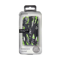 卡登仕手机背壳魅影系列iphone 4/4S黑绿