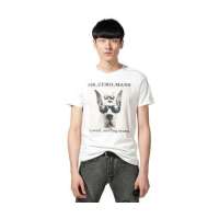 MR.ZERO零号男 搞笑动物印花阳光休闲潮短袖T恤 BFB0314 0203 白色(L)