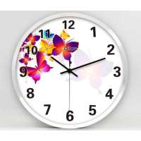 琪特超静音圆形壁钟挂钟钟表D-135