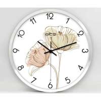 琪特超静音圆形壁钟挂钟钟表D-313