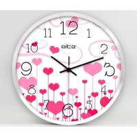 琪特超静音圆形壁钟挂钟钟表D-339