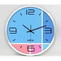 琪特超静音圆形壁钟挂钟钟表D-341