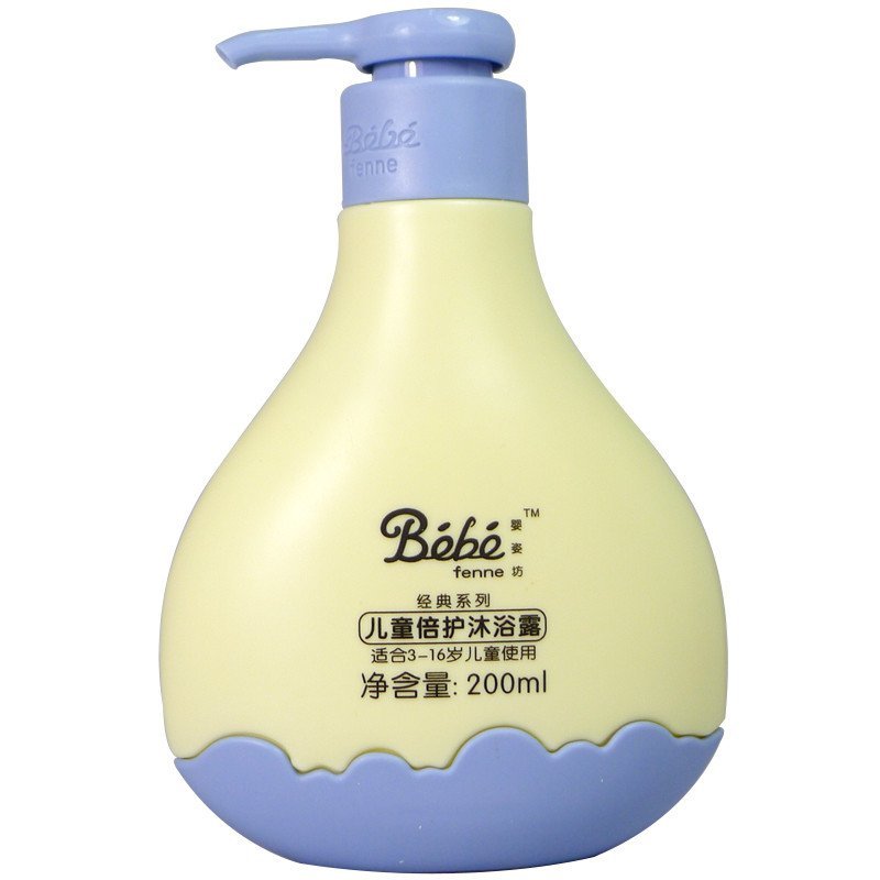 婴姿坊儿童倍护沐浴露200ml 3-16岁宝宝