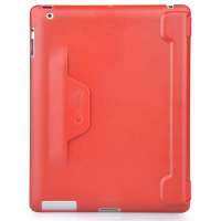 Comma iPad2 & New iPad 清新超薄皮套 大红