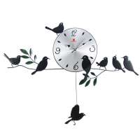 XIMA西马小鸟静音挂钟J-0801