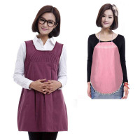 尤美防辐射服孕妇装 防辐射马甲配送防辐射肚兜2件套 UM1208+001紫红