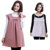 尤美防辐射孕妇装配送银纤维吊带 2件套 1203+Y360/1003粉红