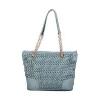 浪美立体褶皱系列单肩包LMD12S008B浅蓝