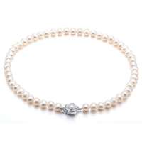 珂兰钻石眷恋天然淡水珍珠项链7-8mm