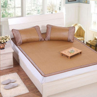 玛克家纺抑菌超大双人御藤席折叠三件套凉席格序1.8M床