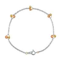 周生生 18K金三色黄金手链 17厘米 39069b18TT