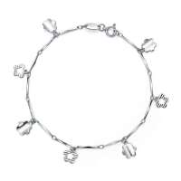 周生生 Pt950铂金手链 17厘米 46376b (3.43克)