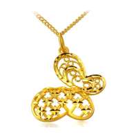 周生生 黄金(足金)通花蝴蝶吊坠 67522p (2.94克)
