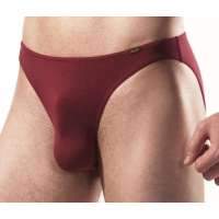 忍者超细莫代尔三角男士内裤性感低腰酒红(L)HNN0001A