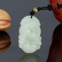 7000年和田玉白玉生肖虎牌