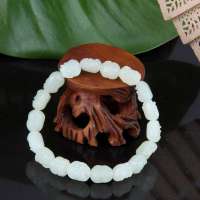 7000年和田玉白玉十八罗汉手链