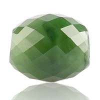 7000年和田玉碧玉刻面转运珠吊坠