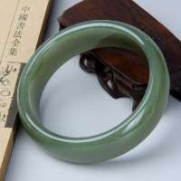 7000年和田玉天然青白玉玉质透澈大号手镯