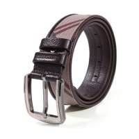 Baneberry头层牛皮双层针扣荔枝纹男士腰带8900465