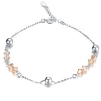 Lux-women-925银镶水晶脚链-纯真LW12031802643