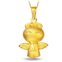 周大福褔星宝宝系列(健康)定价足金吊坠R7975