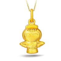 周大福褔星宝宝系列(快乐)定价足金吊坠R7494