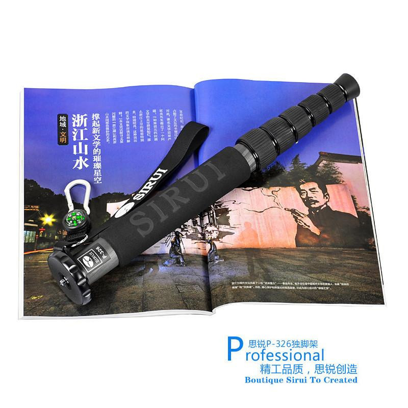 思锐(sirui)P-326独脚架 碳纤维 P-326 迷你旅行款独脚架 6年质保