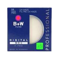 B+W 58mm(SIL-MRC-UV) 银色多层镀膜UV滤镜