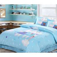 艾维家纺环保床单四四件套乖乖兔*兰1.5m