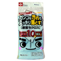 LEC『激落』免洗剂抹布10个装S-361