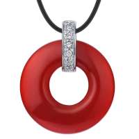 易燃火山S925纯银天然玛瑙项链SYP0085R