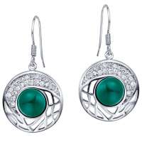 易燃火山天然玛瑙耳坠CYE0040P