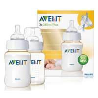 新安怡(飞利浦)九安士对装PES奶瓶(260ml)SCF663/27