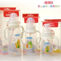 爱得利Y1011实感带柄自动PP奶瓶120ml