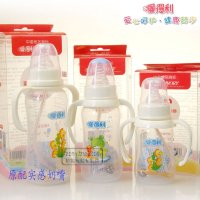 爱得利Y1024实感带柄自动PP奶瓶180ml