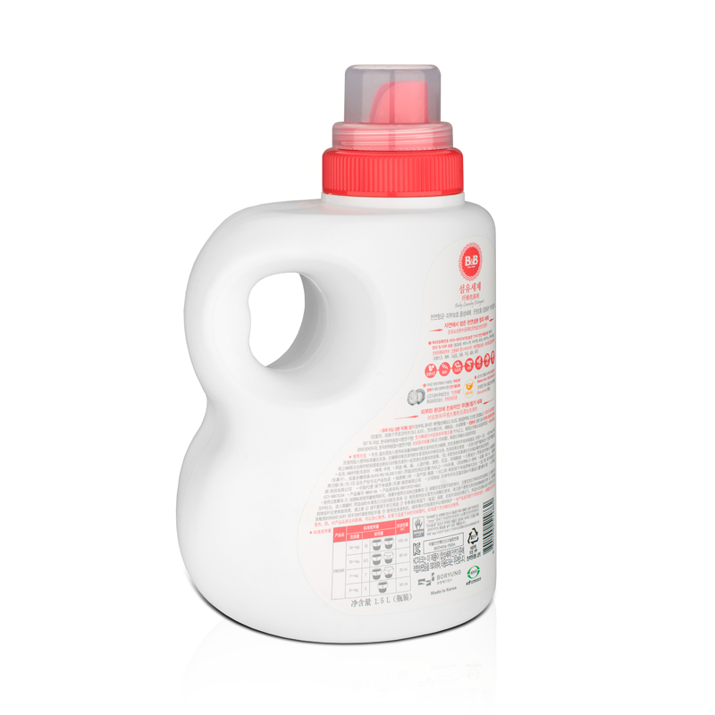 保宁(B&B)洗衣液 婴儿衣物纤维洗涤剂1500ml 瓶装自然清香高清大图
