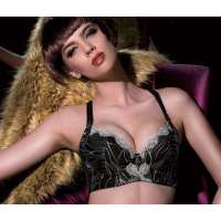 霞黛芳文胸正品吸汗透气聚拢乳沟调整型内衣银色(70B)1009