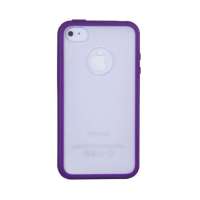 哈密瓜PTU边框磨砂iphone4S保护套HM0261紫