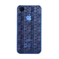 哈密瓜闪耀3D星星iphone4S保护套HM0234蓝